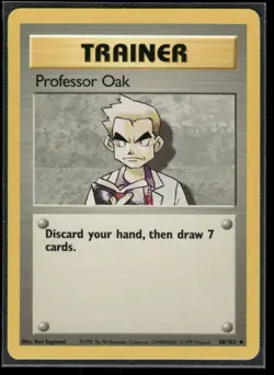 Pokemon Base Set #088/102 Professor Oak Uncommon - Image 1