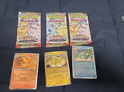Pokemon Prismatic Evolutions Booster Pack - 10 Cards/Pack (3) - Image 1