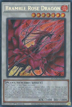 Yugioh! - Bramble Rose Dragon - DOOD-EN039 - Secret Rare - 1st Ed. - NM/M - Image 1