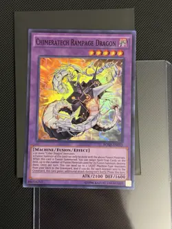 Yugioh Chimeratech Rampage Dragon BOSH-EN093 Super Rare 1st Ed NM - Image 1