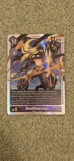 Digimon BeelStarmon Secret Rare Mint Digimon Card BT6-112 - Image 1