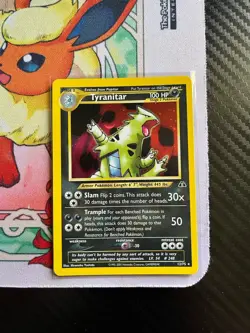 Tyranitar Neo Discovery Holo Card 12/75 Pokemon - Image 1