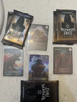 5 Collector Packs (sealed) Plus 4 Cards Wonders Of The First - Image 1