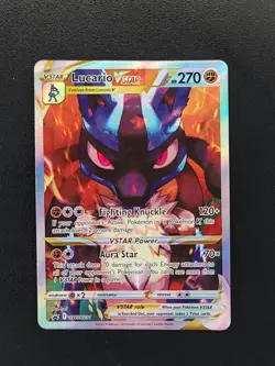 Lucario VSTAR SWSH291 Crown Zenith ETB Black Star Promo Pokemon TCG Card NM - Image 1