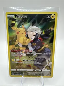 Pokemon Pikachu TG05/TG30 Ultra Rare Swsh11: Lost Origin Trainer Gallery Card - Image 1