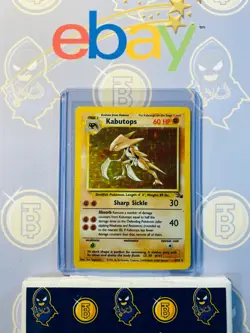 Kabutops 9/62 (Creased) Fossil Set 1999 Pokemon Card Holo Rare Holofoil - Image 1