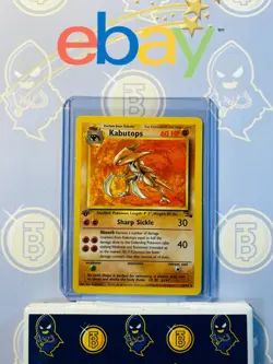 Kabutops 24/62 1st Edition NM Near Mint 1999 Pokemon Card Non-Holo Rare - Image 1