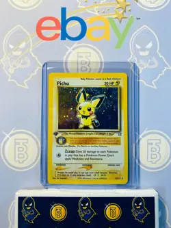 Pichu 12/111 1st Edition HP Neo Genesis 2000 Pokemon Card Holo Rare Holofoil - Image 1