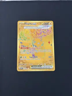 Pokemon TCG Prismatic Evolutions Pikachu ex Holo Rare Gold Card 179/131 NM - Image 1