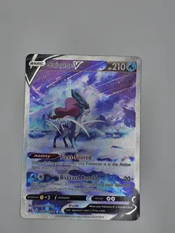 Suicune V Alt Crown Zenith Galarian Gallery GG38 Pokemon Card Near Mint - Image 1