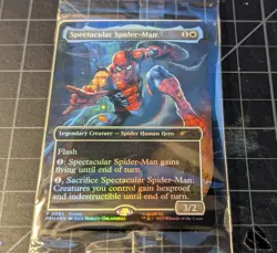 Magic: The Gathering Spider-Man card IN HAND BRAND NEW marvel legends - Image 2
