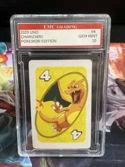 CHARIZARD 2020 Pokemon #4 EMC GRADED 10 ASIA BACK GREAT POKEMON CARD MINT - Image 1