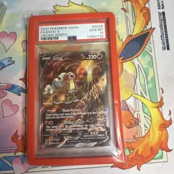 Pokemon Entei v GG36 Crown Zenith Galarian Gallery Ultra Rare Holo Card PSA 10 - Image 1
