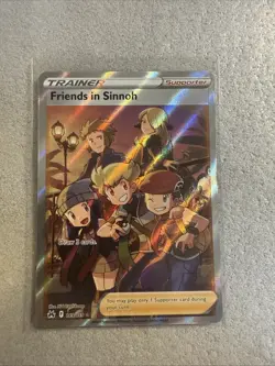 Pokemon TCG Crown Zenith Trainer Friends in Sinnoh Holo Ultra Rare Card 149/159 - Image 1