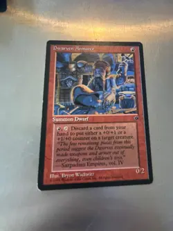 Dwarven Armorer 1994 Fallen Empires Magic Cards, COMBINED SHIPPING - Image 1