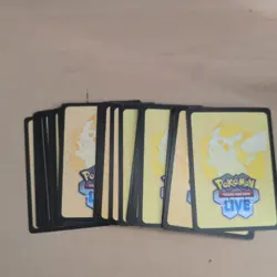 49x Pokemon Trading Card Game Live Mega Evolution Code Cards - Image 1