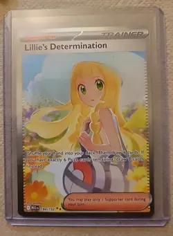 Lillie's Determination 184/132 - SIR - Mega Evolution - Pokemon Card - Image 1