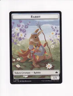MAGIC THE GATHERING MTG BLOOMBURROW TOKEN RABBIT (#3) - Image 1