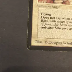 MTG Beta "Serra Angel" Magic the Gathering MP Condition Rolled Up Corners - Image 4