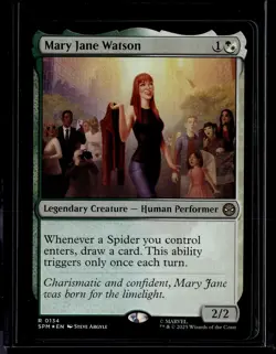 Mary Jane Watson - 134 - SPM - Foil - NM - MTG Magic the Gathering - Image 1