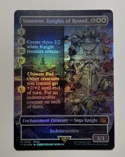Summon: Knights of Round (Borderless) Final Fantasy Foil - Image 1