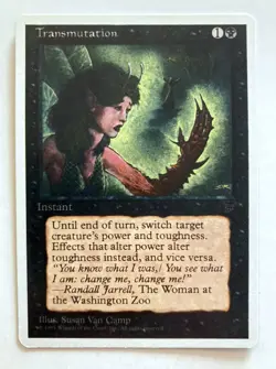 Transmutation Chronicles NM (misprint ink smudging) Magic the Gathering MTG - Image 1