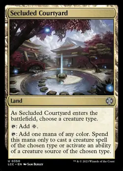 Secluded Courtyard x1 - Commander: The Lost Caverns of Ixalan - NM-Mint, English - Image 1