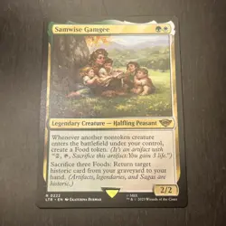 MTG STARTER COMMANDER DECK - Samwise Gamgee - G/W Creatures - Image 1