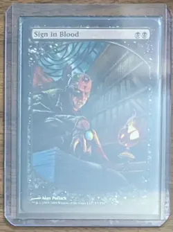 MTG Sign in Blood Non-Foil from Magic Player Rewards LP - Image 2