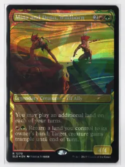 Mina and Denn, Wildborn - MTG Secret Lair [Halo Foil] SLD #1270 UNPLAYED - Image 1