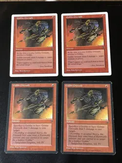 Goblin Grenade X4 Various Sets And Condition See Pics Front Back - Image 1