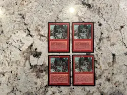 Mtg Fbb Mons Goblin Raiders x4 - Magic the Gathering Fbb Foreign Black Border EX - Image 1