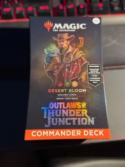 MTG Desert Bloom Commander Deck Outlaws of Thunder Junction Magic The Gathering - Image 1