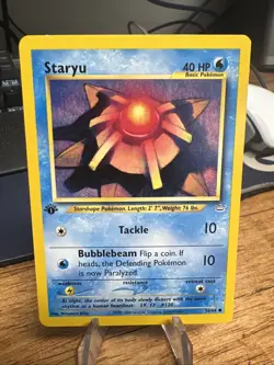 Staryu 56/64 Neo Revelation 1st Edition Pokemon Common NM - Image 1