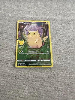 Pokemon TCG Trading Card 2021 Celebrations 25th Anniversary Pikachu 005/025 Holo - Image 1