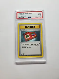 PSA 9 - Pokedex 1st Edition Shadowless Pokemon 1999 - Image 1