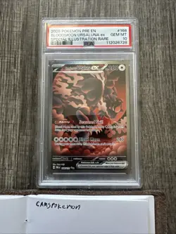 Bloodmoon Ursaluna ex sir 168/131. Prismatic Evolutions PSA 10 - Image 1