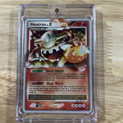 Pokemon 2008 TCG Diamond and Pearl Stormfront Heatran LV.X 97/100 Ultra Rare LP - Image 1