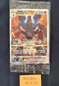 Lucario VSTAR SWSH291 Crown Zenith SEALED Black Star Promo Pokemon - Image 3