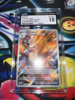 CGC 10 Blaziken 192/182 Destined Rivals Illustration Rare Pokemon TCG - Image 1
