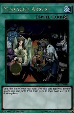 Mistaken Arrest 1st Ed Gold Rare PGL3-EN089 Yu-Gi-Oh! - Image 1