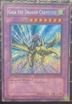 Gaia The Dragon Champion 1st Edition LOB-125 Legend of Blue Eyes White Dragon - Image 1