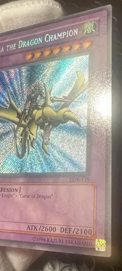 Gaia The Dragon Champion 1st Edition LOB-125 Legend of Blue Eyes White Dragon - Image 4