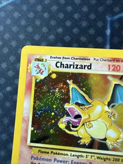 Pokemon TCG Charizard Base Set 2 Holo Rare Card 4/130 WOTC SWIRL - Image 5