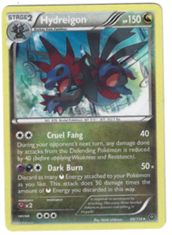 Pokemon TCG Hydreigon XY Steam Siege 86/114 Holo Rare Card LP - Image 1