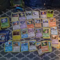 Pokemon Cards Lot of 200 Card Lot with collectible tin Included! Bulk Lot - Image 1
