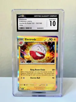 Electrode #101/165 Scarlet & Violet 151 - CGC 10 GEM MINT 2023 Pokemon Card - Image 1