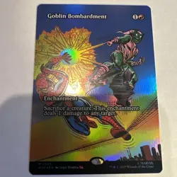 Goblin Bombardment NM Borderless Foil #23 MTG Marvel Universe - Image 1