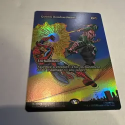 Goblin Bombardment NM Borderless Foil #23 MTG Marvel Universe - Image 2