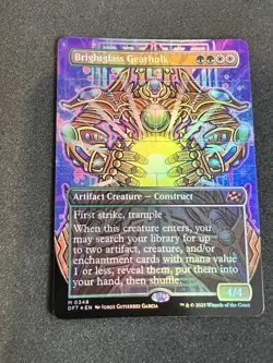 1x Brightglass Gearhulk ~~ Borderless - Foil NM English Aetherdrift MTG - Image 1